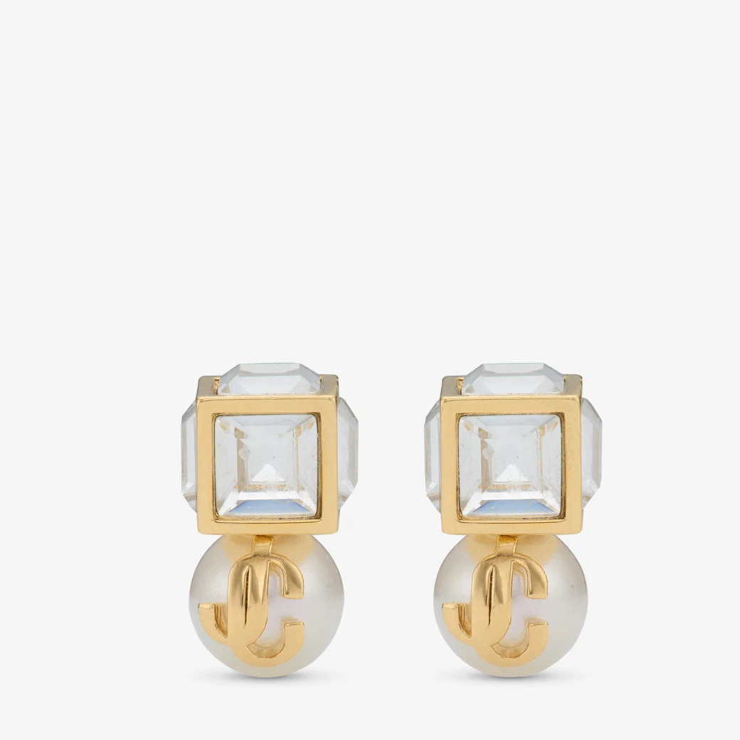 JC Pearl Cube Studs